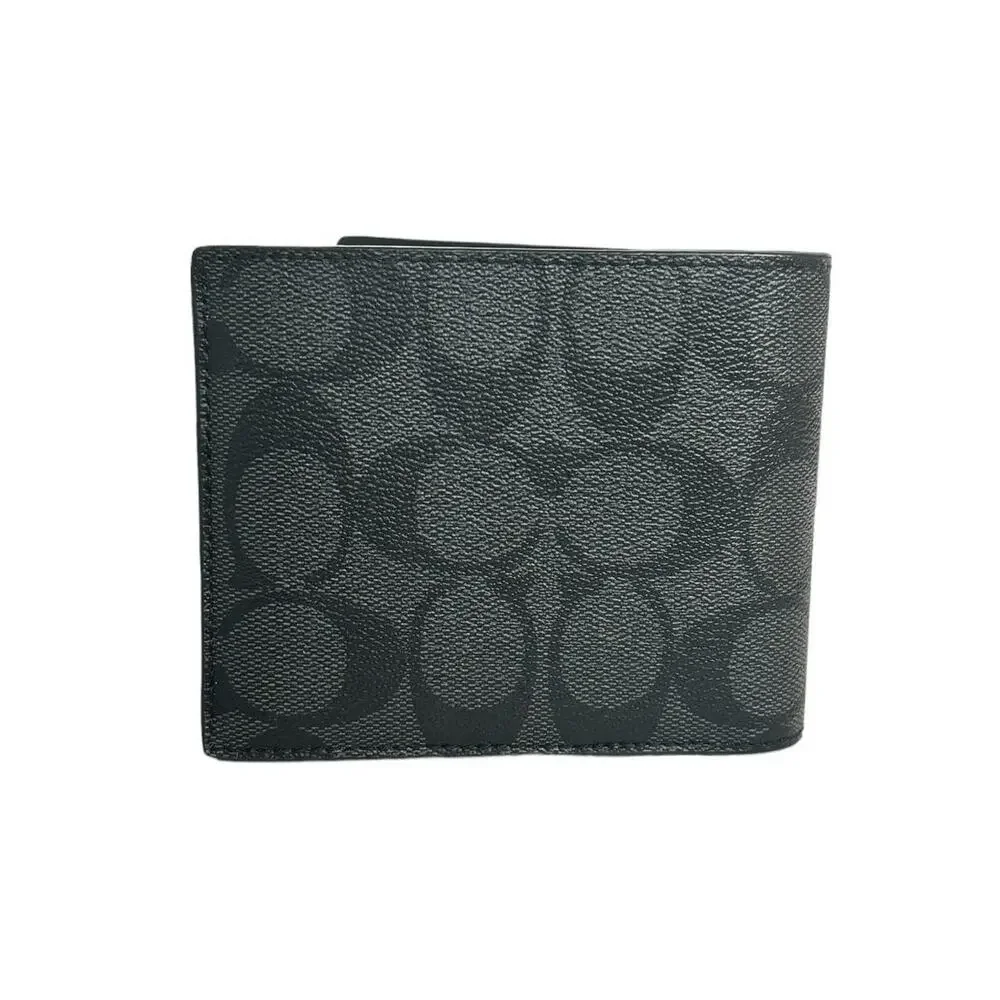 Disney X Coach Villians  Wallet In Signature Canvas With Patches new